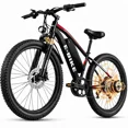 thumbnail image 1 of SNNAFFOB 26 Inch Electric Bike for Adults, 500W Peak Motor, 36V 12Ah Battery, 19MPH, 30 Mi Range, Smart LCD Display, Dual Suspension, UL 2849, Class 2, 1 of 8