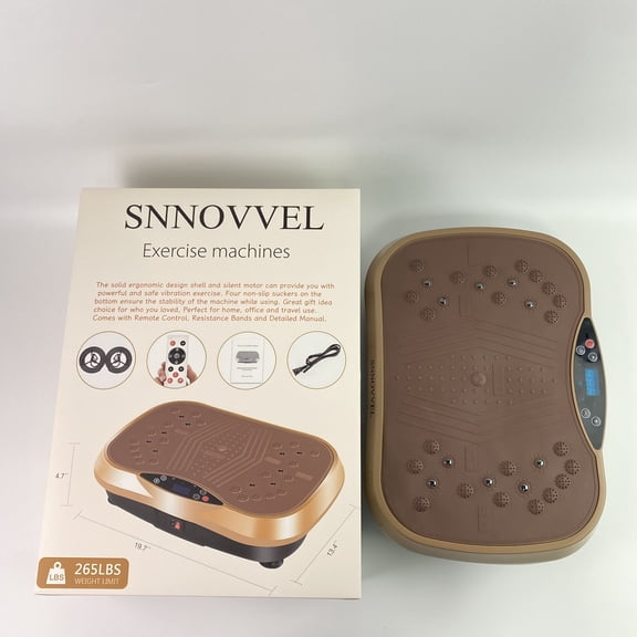SNNOVVEL Exercise machines - Full Body Workout Vibration Platform with Loop Bands & Remote Control for Home Fitness & Weight Loss & Muscle Toning