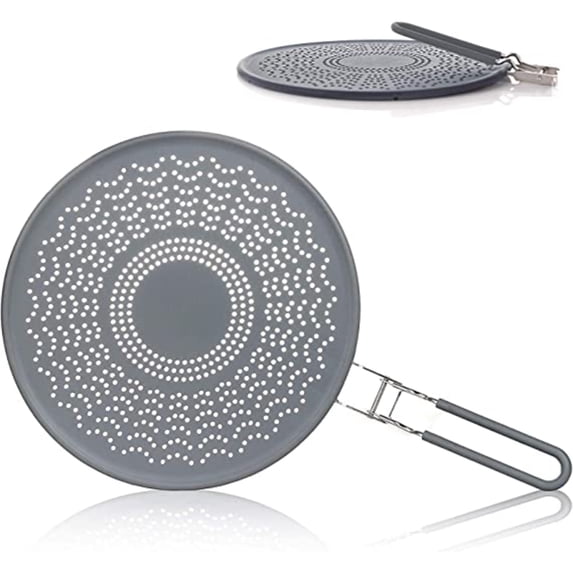 SNNROO 12.99in Silicone Splatter Screen for Frying Pan Grease Splatter ...