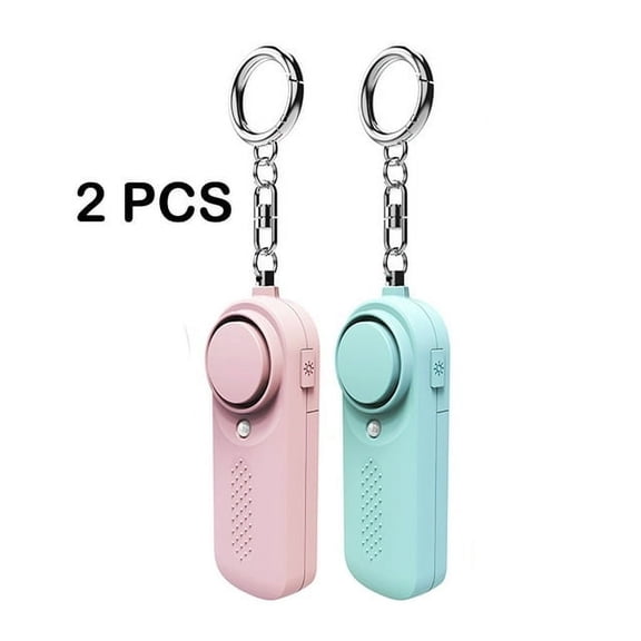SNNROO 2Pcs Safety Alert Device 130dB High-Decibel Self-Defense Alarm with Flash for All Ages