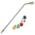 thumbnail image 1 of SNNROO 45 Degree CurvedPressure Washer Wand, 5 Spray Nozzles and Gutter Cleaner Attachment, 1 of 6