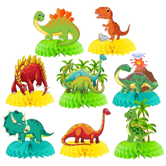 SNNROO Baby Dinosaur birthday Party supplies Pink dinosaur beehive centerpiece Dinosaur table decor 3D Dinosaur Volcano party centerpiece table suitable for baby shower children's birthday parties