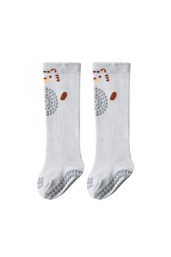Baby Knee Pads Socks Newborn Infant Cartoon Animal Anti Slip Knee High Long Socks