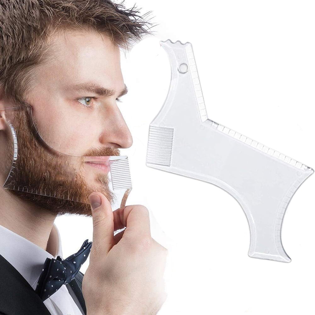 SNNROO Beard Shaping Tool, Beard Shaping Template & Guide, for Perfect line up & Edging || Comes - Works with any Electric Trimmers or Clippers