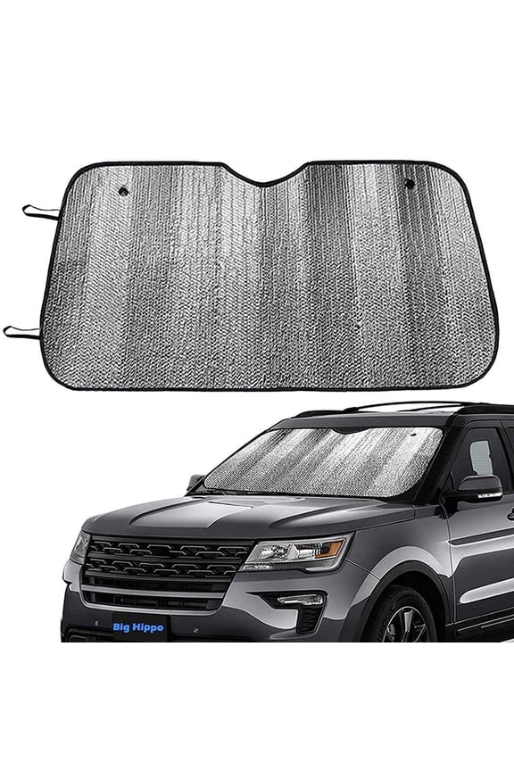 Car Windshield Sun Shade Reflective Aluminum Foil Heat Shield for SUV & Sedan (Summer Sun Protection)