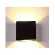 SNNROO Dimmable Wall Sconces Modern LED Wall Lamp 12W Indoor Wall Sconce Up Down Hallway Wall Mounted Light Fixtures for Bedroom Living Room, Warm Light