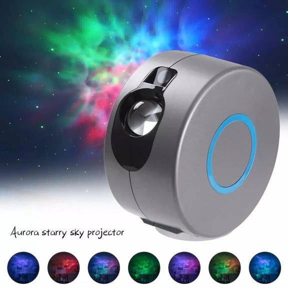 SNNROO LED Galaxy Starry Night Projector Light,Starry Night Light for Bedroom, LED Space Sky Light Lamp, Cool Room DecorNebula,Black