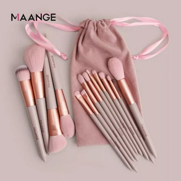 SNNROO Makeup Brushes, Conical Handle Professional Premium Synthetic Makeup Brush Set Kit for Blending Foundation Powder Blush Eyeshadow,13 Count