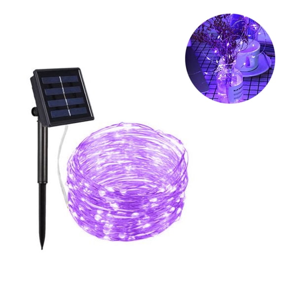 SNNROO Outdoor Solar String Lights, 200 LED Solar Powered Fairy Lights with 8 Lighting Modes Waterproof Decoration Copper Wire Lights for Patio Yard Trees Christmas Wedding Party