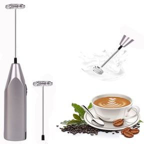 SNNROO Rechargeable Milk Frother Handheld Stirring Rod Electric Foam Maker with Stainless Whisk for Bulletproof Coffee Latte Cappuccino Hot Chocolate