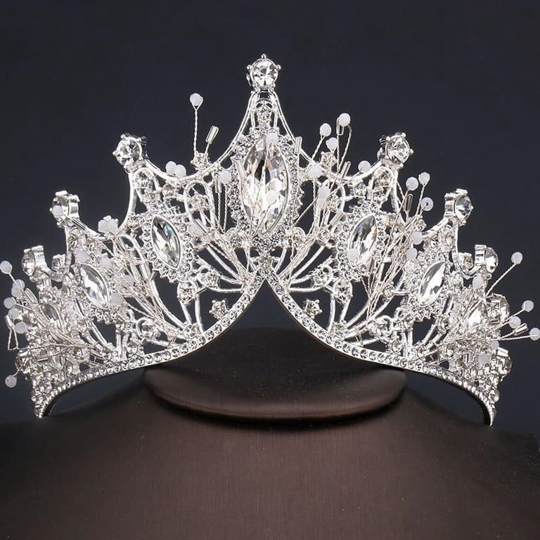 Crystal Wedding Crowns, Baroque Queen Crowns, Costume Party Hair Accessories Vorkoi Tiara and Crown for Women Crystal Queen Crowns  main image 4