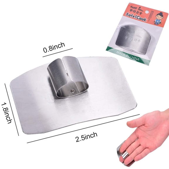 SNNROO Salad Chopper with Double Blade Protective Covers and Cut Finger Protection Tool Stainless Steel, This Mincing Knife to Cutting Up Salad Safer