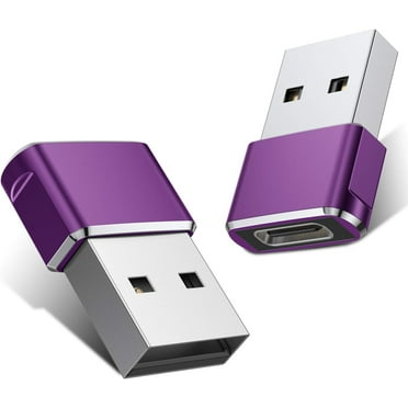 SNNROO USB C Female to USB A Male Adapter,Type A Charger Cable Power Converter. (2 Pack)