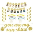 thumbnail image 1 of SNNROO You Are My Sunshine Banner Sun Banner, 1st Birthday Baby Photo Banner for Newborn to 12 Month And Alphabet for Boys Girls Birthday Baby Shower Party Decorations, 1 of 8
