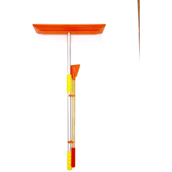 SNO Rake - Model #117 - 18" Rake/47 Telescoping Aluminum Handle w/Ice Scraper (Made in USA!)