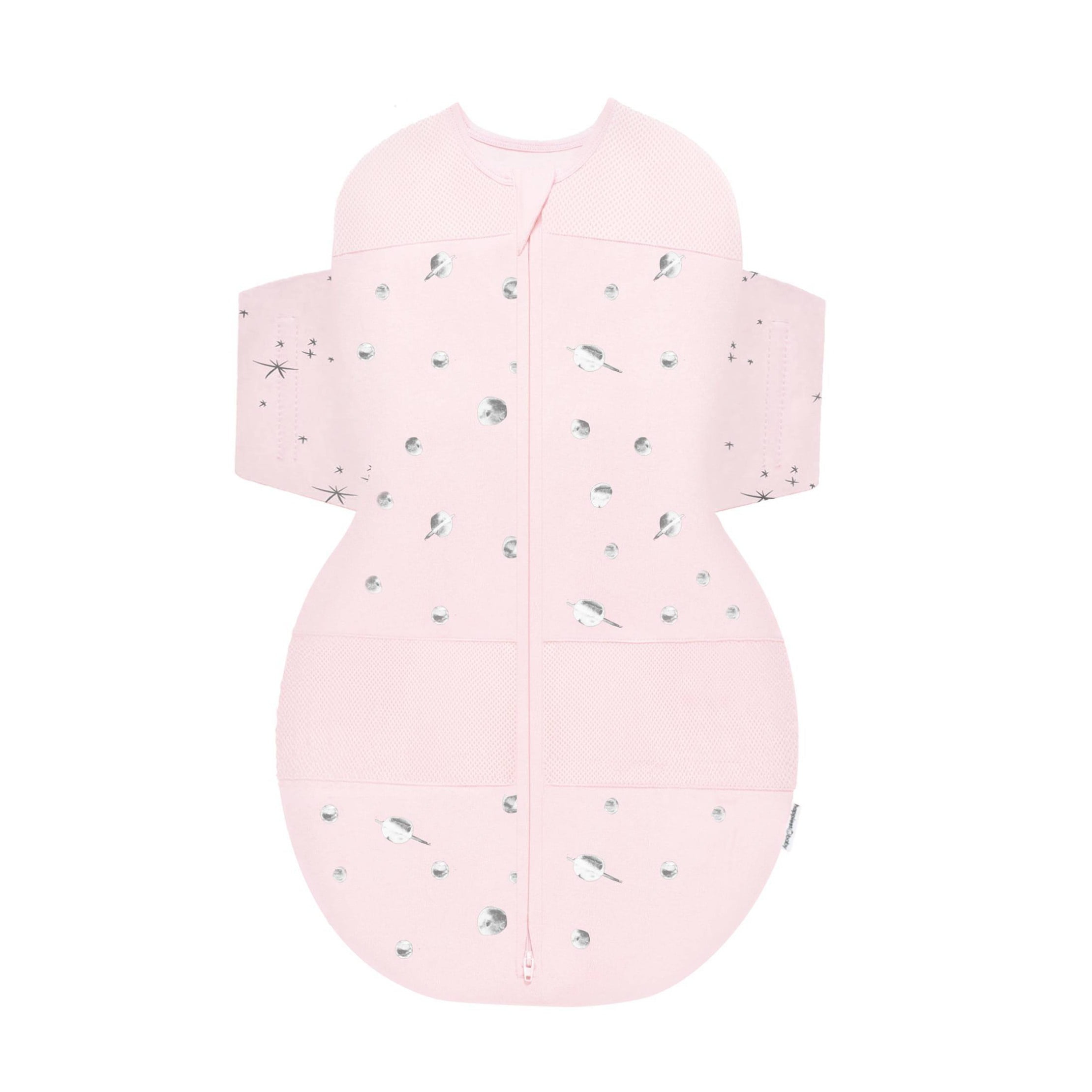 SNOO Sack Swaddle Wrap Pink with Stars on Wings L