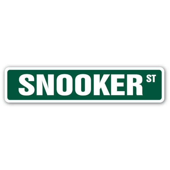 SNOOKER Street Sign cue sport pool balls stick | Indoor/Outdoor |  30" Wide