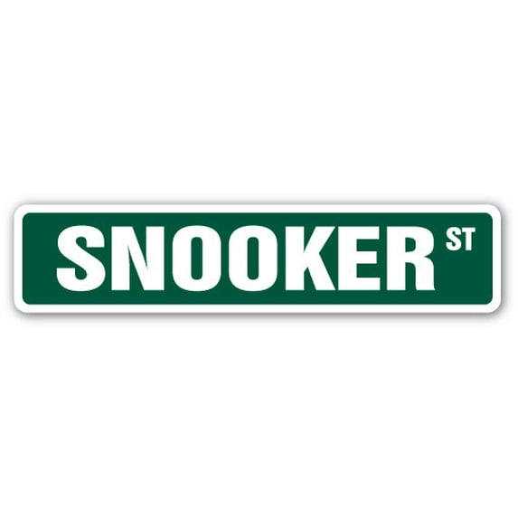 SNOOKER Street Sign cue sport pool balls stick | Indoor/Outdoor | 36" Wide