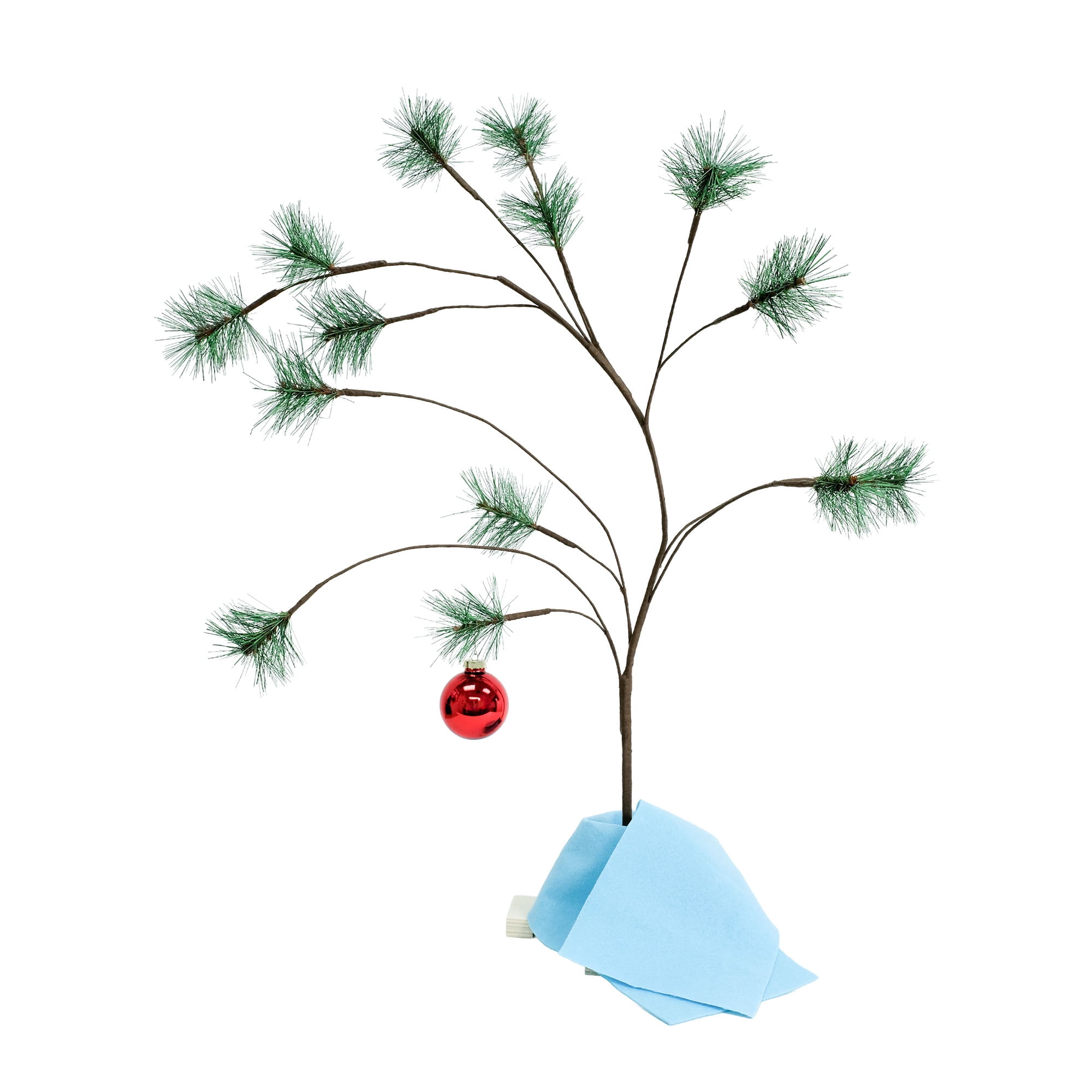 Peanuts Jumbo Charlie Brown Christmas Tree – 36 Inch Decorated Holiday Tree