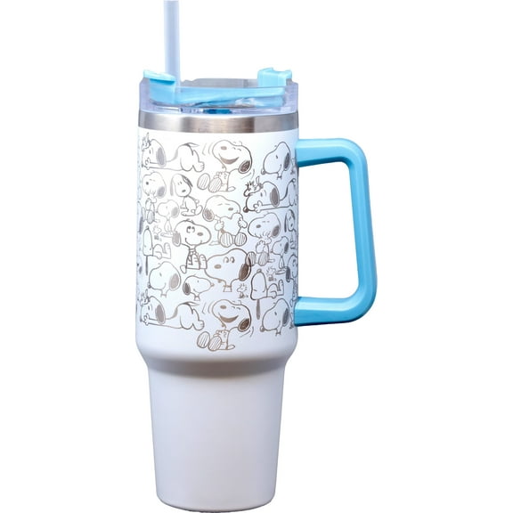 SNOOPY 40OZ ETCHED STNLS TM