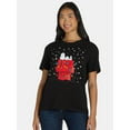 thumbnail image 1 of Snoopy Women’s Holiday Graphic Tee, Sizes XXS-XXL, 1 of 5