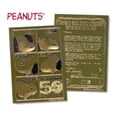 thumbnail image 1 of SNOOPY PEANUTS 23K Gold Card Sculptured 50th Anniversary CHARLIE BROWN Licensed, 1 of 1