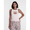 thumbnail image 1 of Peanuts Women's and Women's Plus Size Snoopy Pumpkin Sleep Tank Top, Sizes XS-2X, 1 of 5