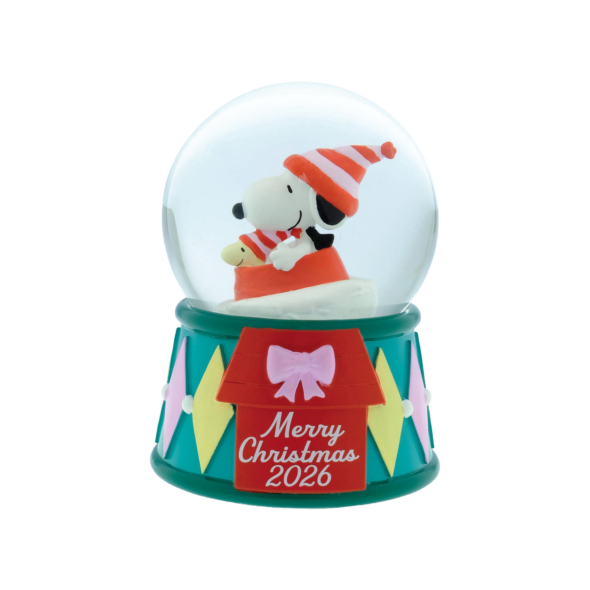 Peanuts Snoopy Christmas Snow Globe – 100mm Tabletop Figure