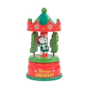 Snoopy Animated Wooden Carousel, 7 inches Tall, by Ruz