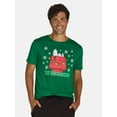 thumbnail image 1 of Snoopy Men's & Big Men's 'Tis the Season Graphic Tee with Short Sleeves, Sizes XS-3XL, 1 of 5