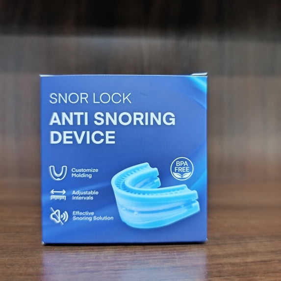 SNOR LOCK Mouth Guard for Grinding Teeth at Night, Night Guards for Teeth Grinding for Adults