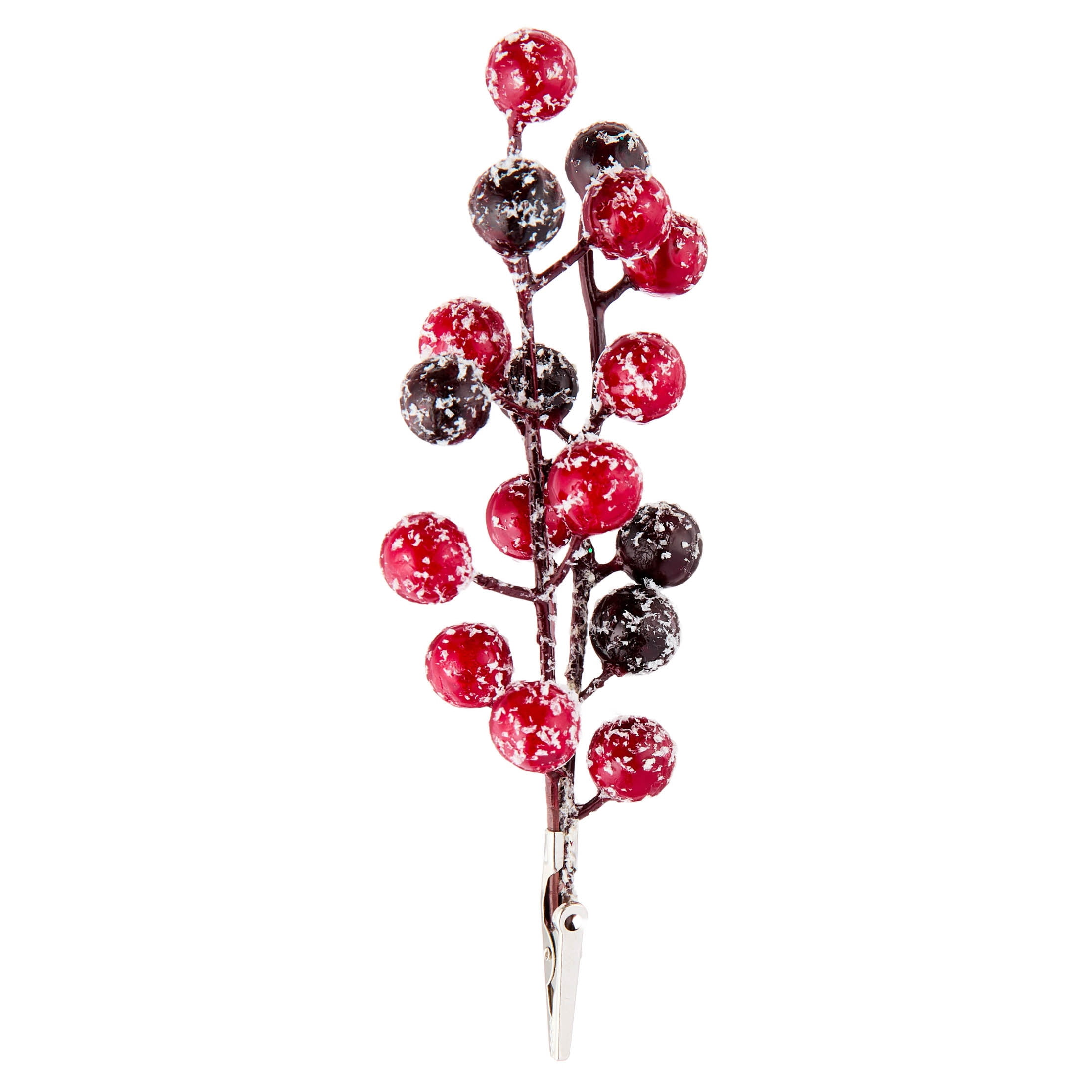 Red Frosted Berries Mini Christmas Clip Ornament, 6", by Holiday Time