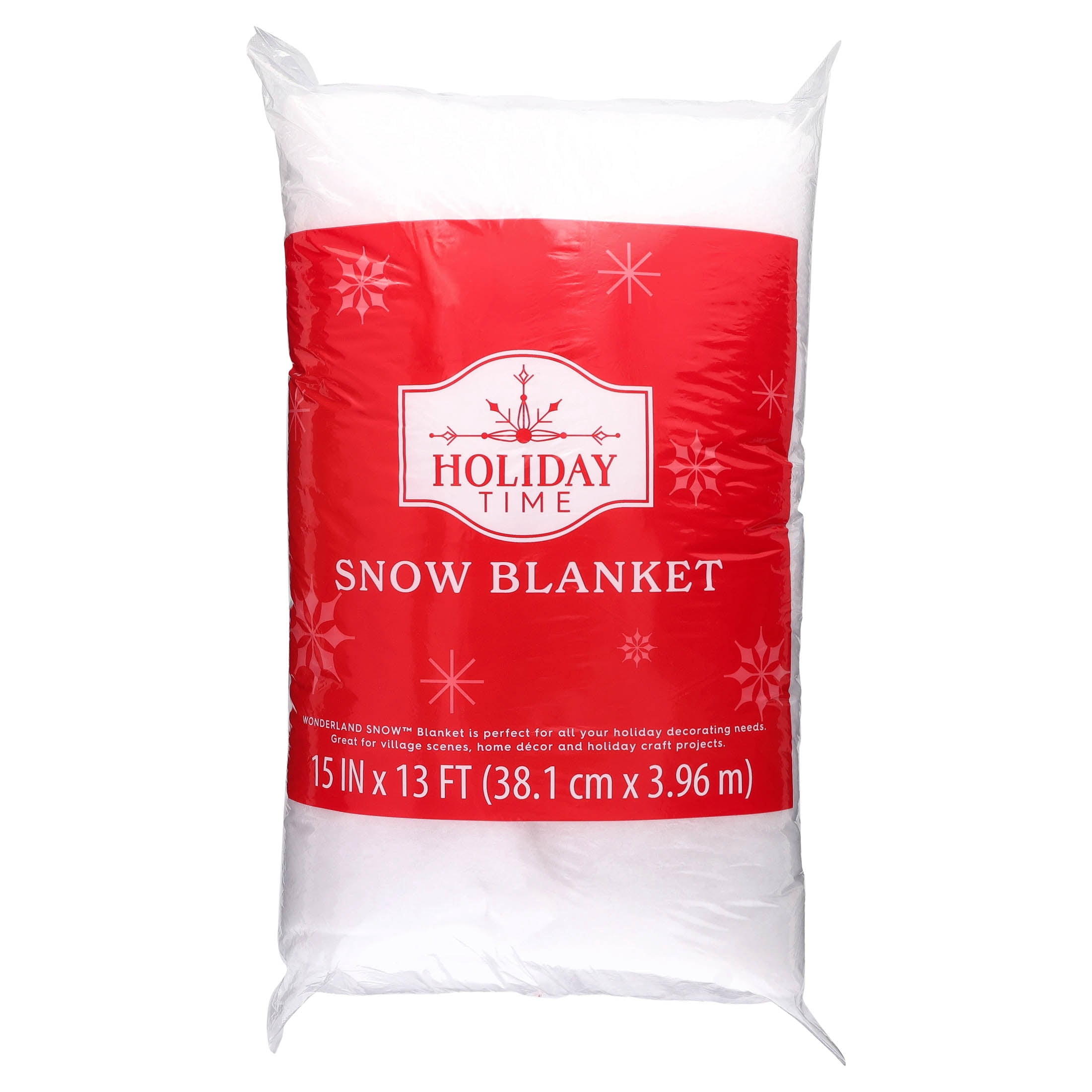 Polyester Snow Blanket Christmas Decoration, White, 15" x 13', by Holiday Time
