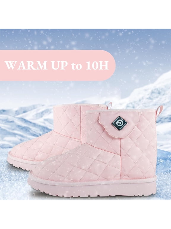 Heated Boots Heated Shoes for Women Men,Electric Rechargeable Heated Foot Warmer for Feet,Stylish Winter Footwear