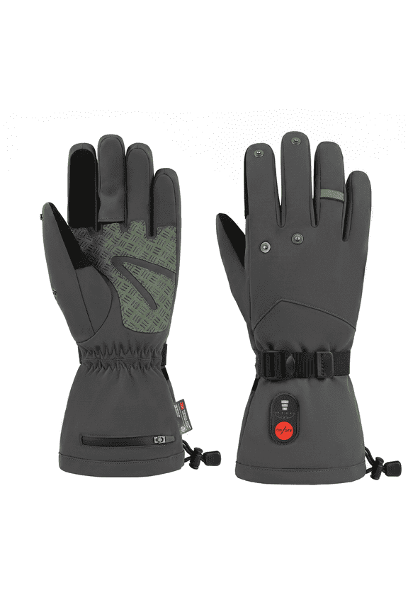 Heated Fishing Gloves for Men Women, 10s Fast Heating Gloves with 3M Thinsulate Insulation, 3 Temperature Settings Waterproof Touchscreen Gloves for Winter Outdoor Fishing Hunting Hiking