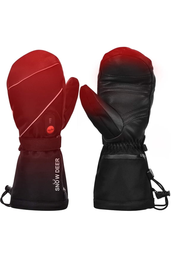 Heated Mittens Gloves Men Women - 7.4V 2200MAH Electric Rechargeable Battery Gloves for Winter Skiing Skating Snow Camping Hiking Heated Hand Warmer Gloves