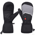 thumbnail image 1 of SNOW DEER Heated Mittens Gloves for Women Men 7.4V 2200MAH Electric Rechargeable Waterproof Ski Gloves for Winter Work Skiing Snowboarding Hiking Fishing Camping, 1 of 11