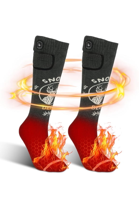 Heated Socks Fast Charging,7.4V 3000mAh Electric Socks Foot Warmer,Hunting Outdoor Riding Camping Hiking Motorcycle Skiing Warm Winter Socks