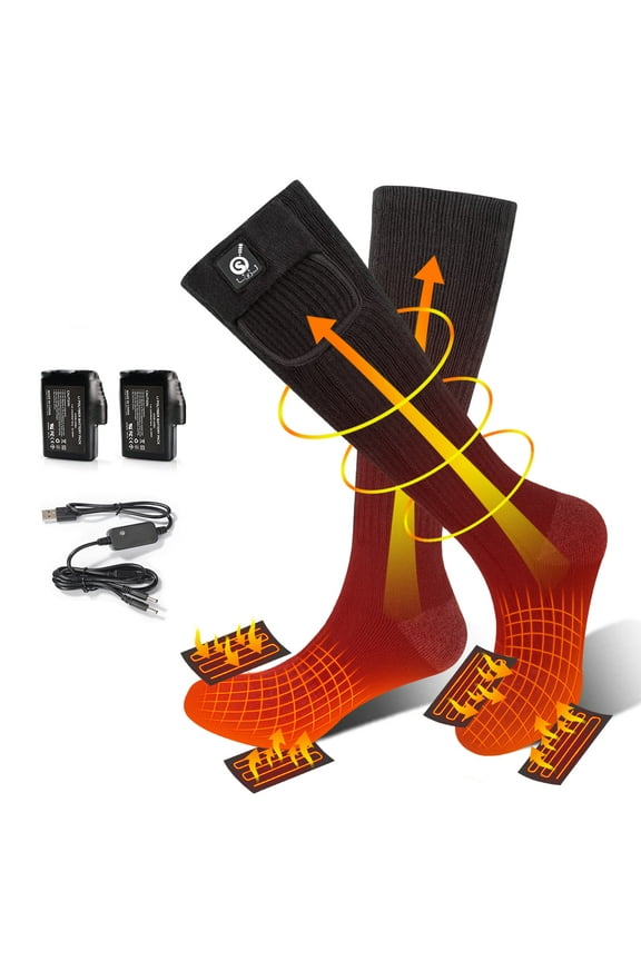 Heated Socks,Men Women Electric Battery Socks Foot Warmer