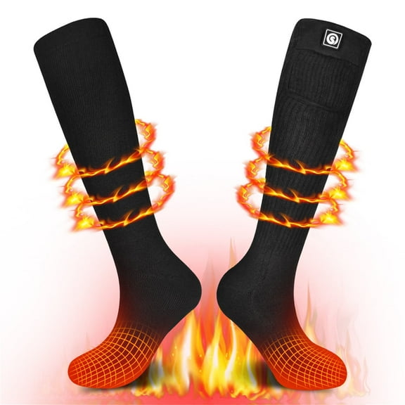 SNOW DEER Heated Socks for Men Women, Rechargeable Electric Socks for Cold Feet