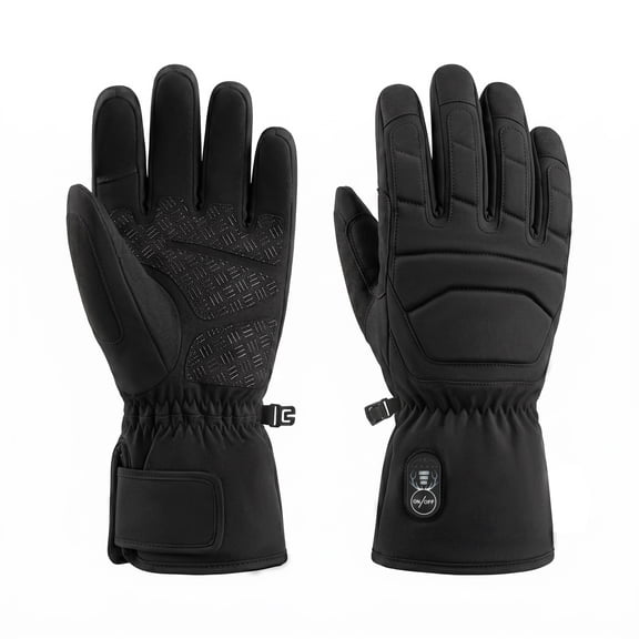 SNOW DEER Heated Work Gloves for Men Women, 7.4V Rechargeable Electric Thermal Heating Gloves with 3M Thinsulate Insulation, Touch Screen Waterproof Warm Gloves for Light Construction, Warehouse, Cyc