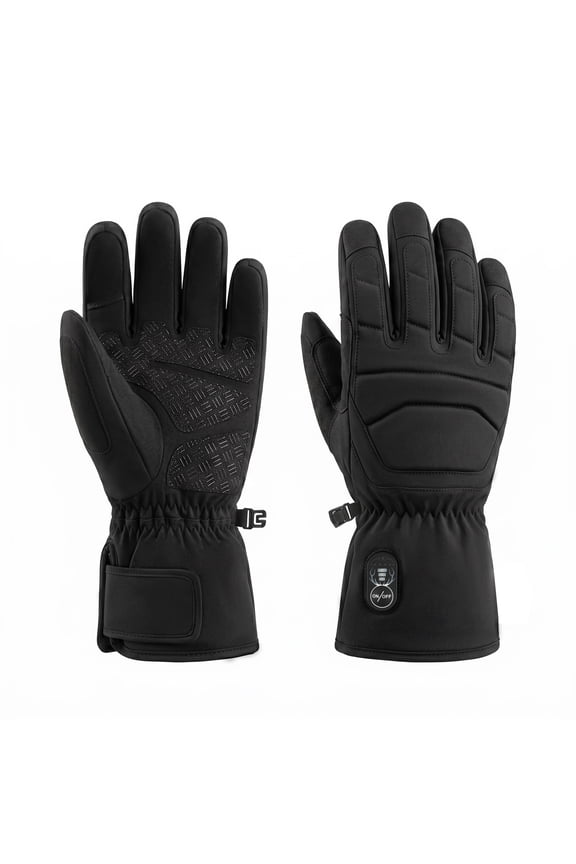 Heated Work Gloves for Men Women, 7.4V Rechargeable Electric Thermal Heating Gloves with 3M Thinsulate Insulation, Touch Screen Waterproof Warm Gloves for Light Construction, Warehouse, Cyc