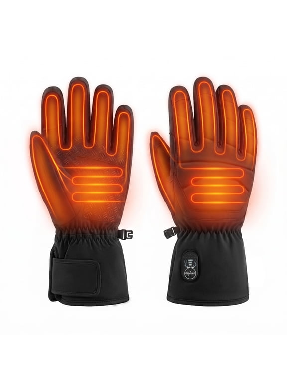 Heated Work Gloves for Men Women,7.4V Rechargeable Electric Gloves,3M Thinsulate,Touch Screen Waterproof for Construction Warehouse Cycling Winter Outdoor Work