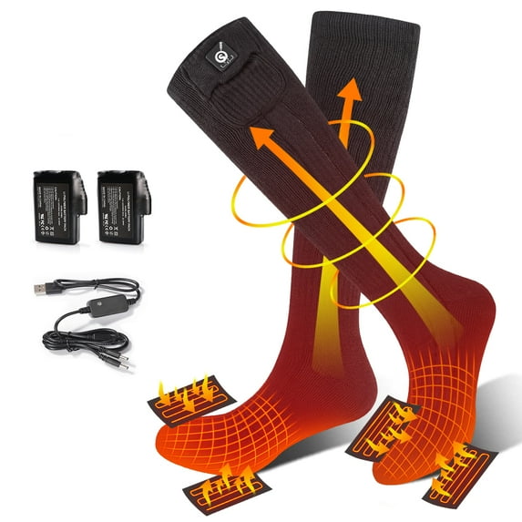 SNOW DEER Men Women Heated Socks For Motorcycle & Cycling