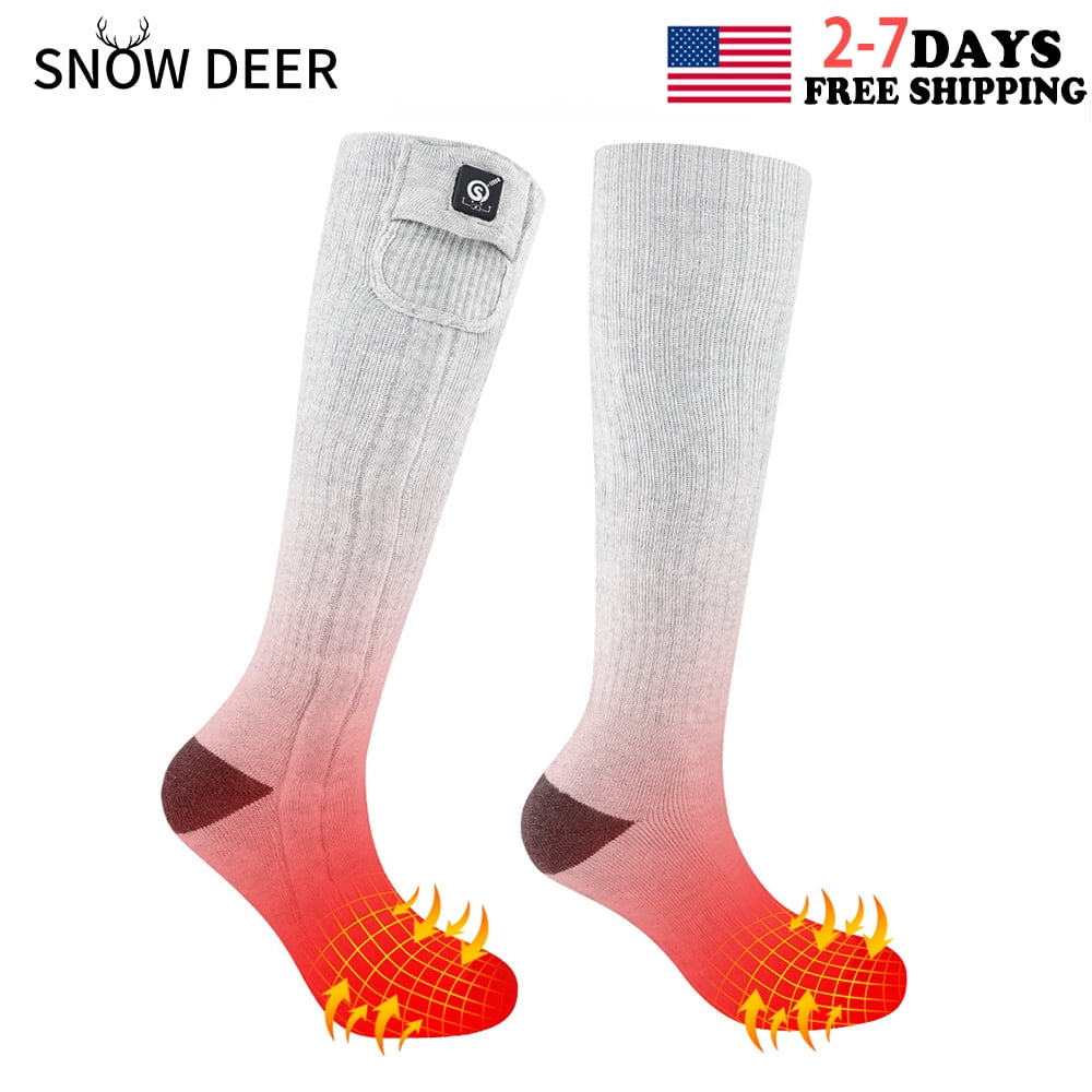 SNOW DEER Upgraded Heated Socks for Skiing, Hiking Chile Ubuy