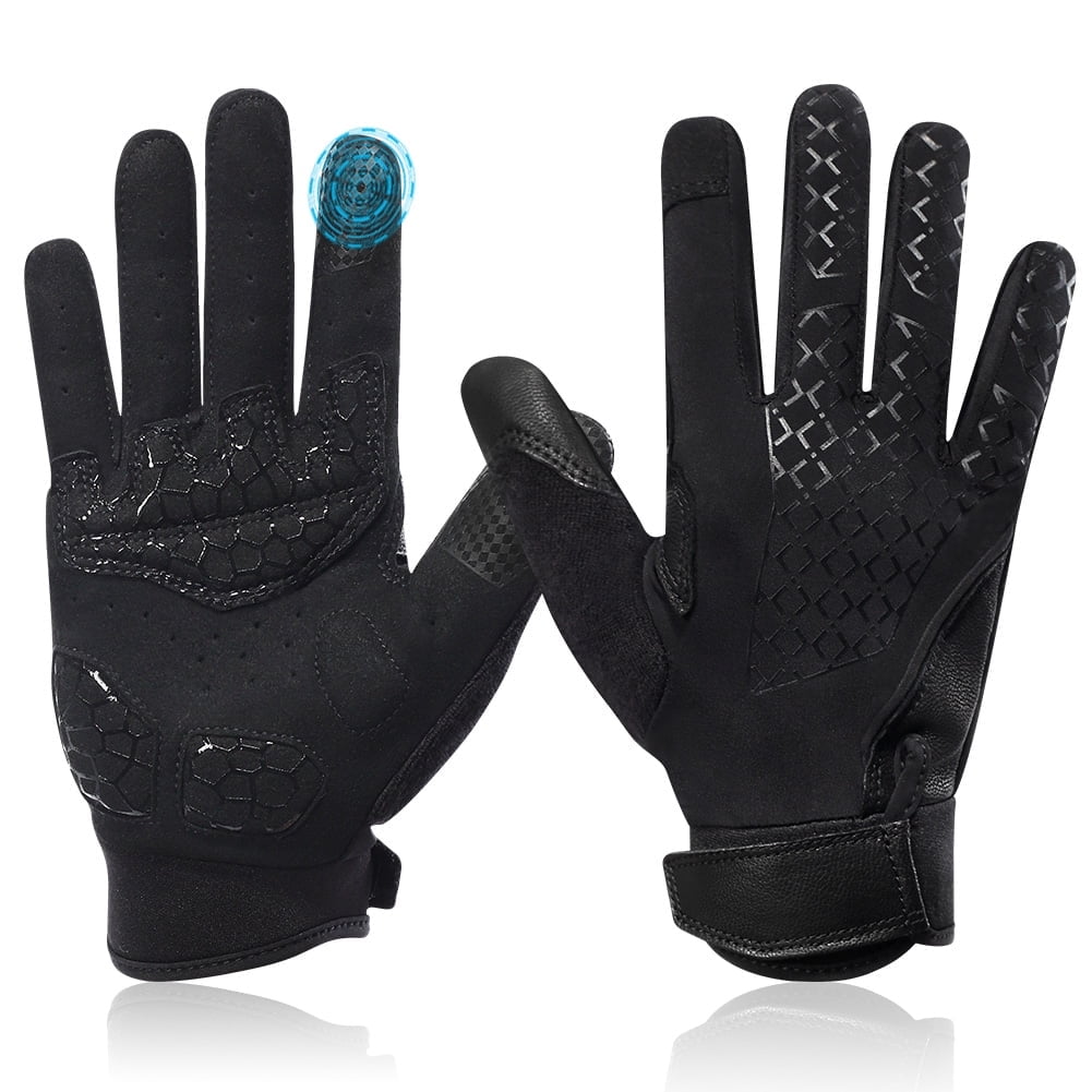 SNOW DEER Workout Gloves, Full Finger Padded Palm Weight Lifting Gym Gloves for Men & Women, Touch Screen Fingertips Washable Grip Gloves