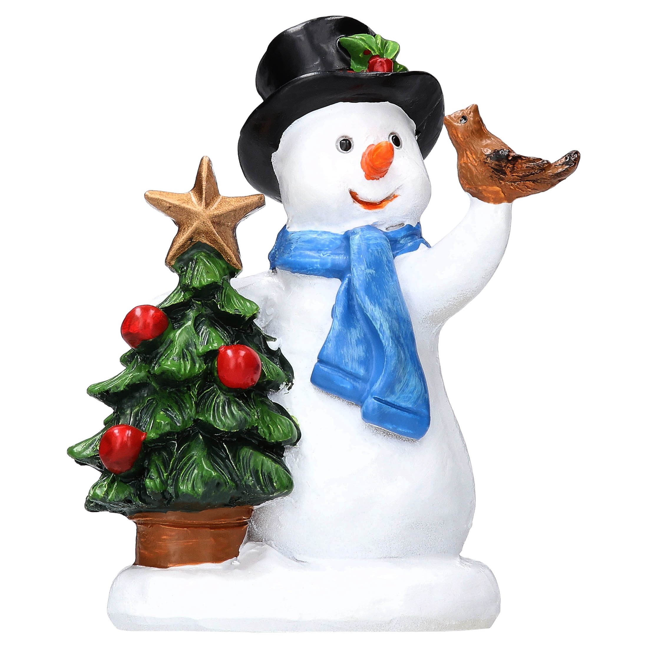 Snowbird Cheer Christmas Village Decorative Figurine, Multicolor, 3", by Holiday Time
