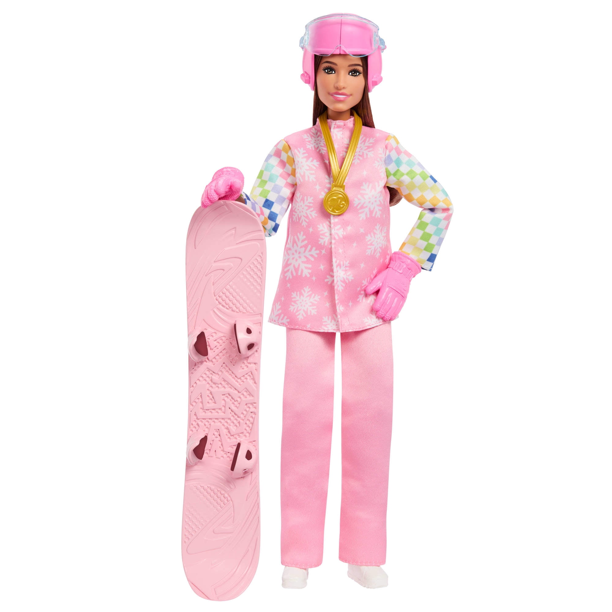 Barbie Careers Snowboarder Doll in Pink Jacket with 10+