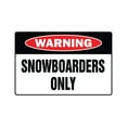 thumbnail image 1 of SNOWBOARDERS ONLY Decal ski skiing snow boarder, 1 of 4