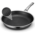 thumbnail image 1 of Non Stick Frying Pans,Hybrid 10 inch Frying Pans Nonstick,non stick Stainless Steel Skillets,Dishwasher and Oven Safe, Works on Induction,Ceramic and Gas Cooktops, 1 of 5